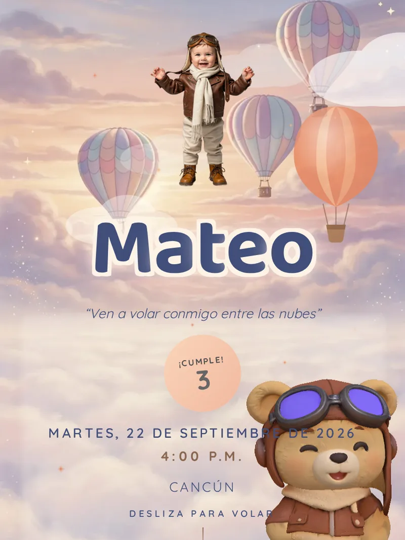 Plantilla Aventura en las Nubes
