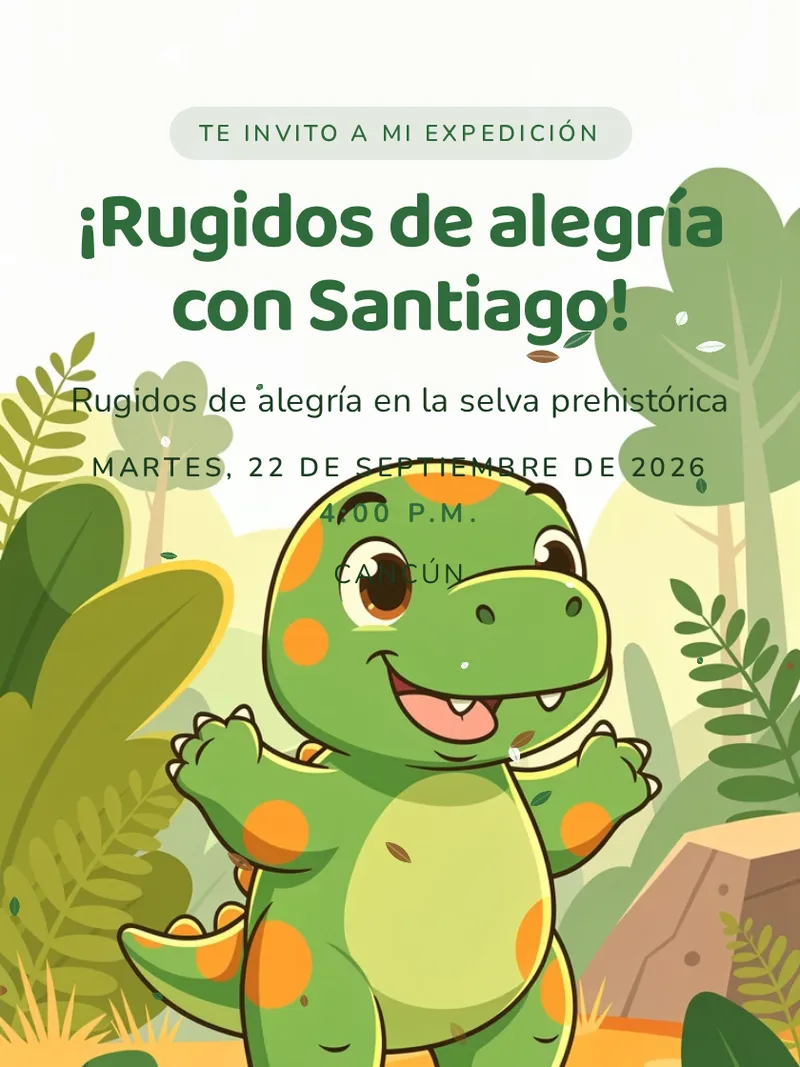 Plantilla Dinosaurios