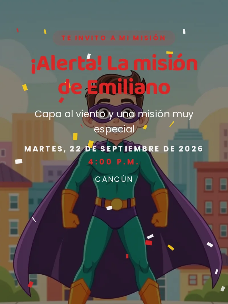 Plantilla Héroe Enmascarado