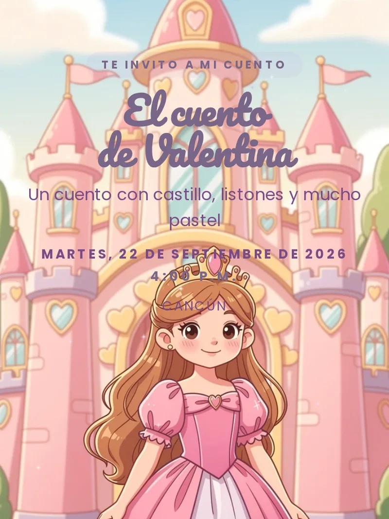 Plantilla Princesa de Cuento